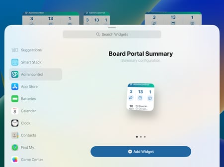 app widget add