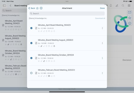 attaching documents