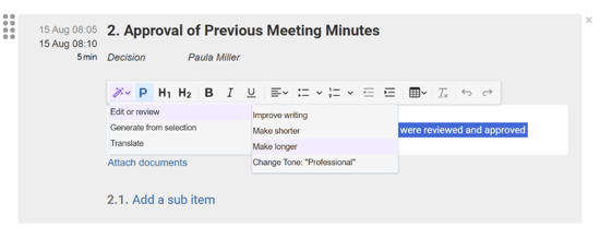 adjust length of text
