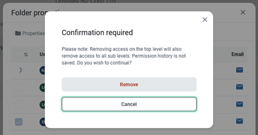 confirmation prompt 