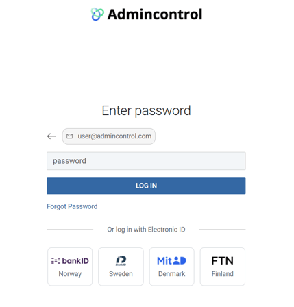 Enter password