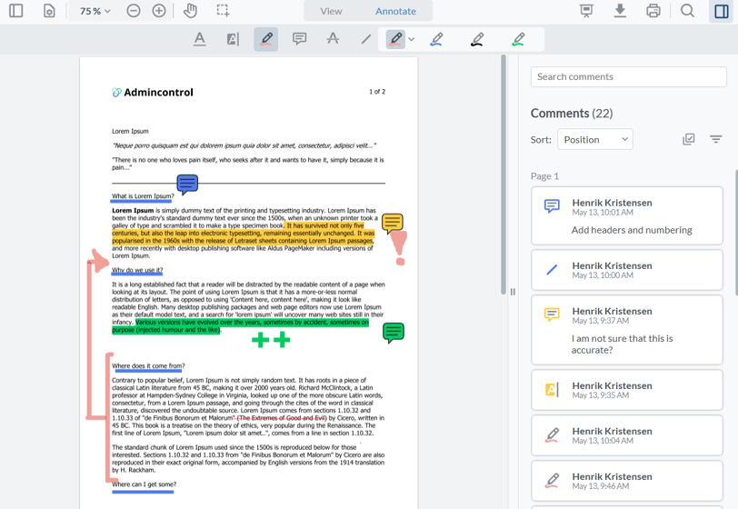 Annotations general