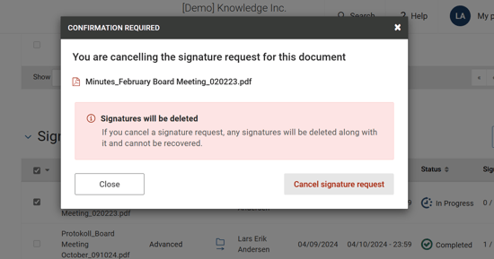 confirm cancellation window