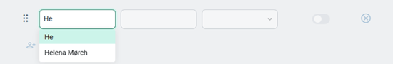 autofill of names in field
