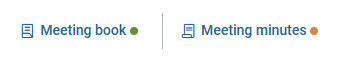 meeting book and meeting minutes indicators