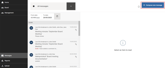 compose new message