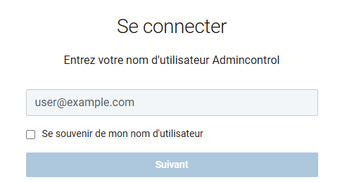 Page de connexion