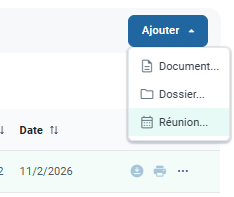 Ajouter réunion