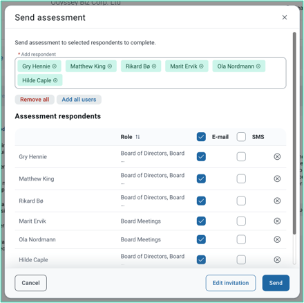 send assessment