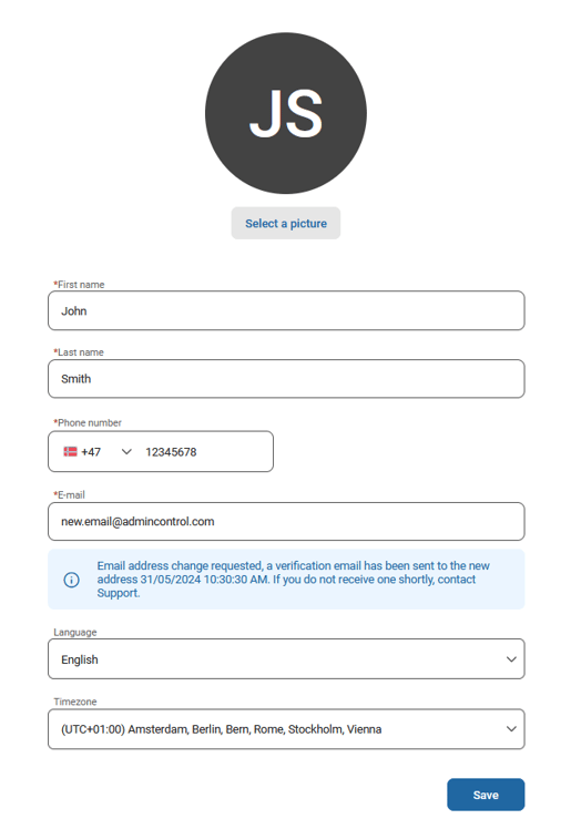 Edit your profile