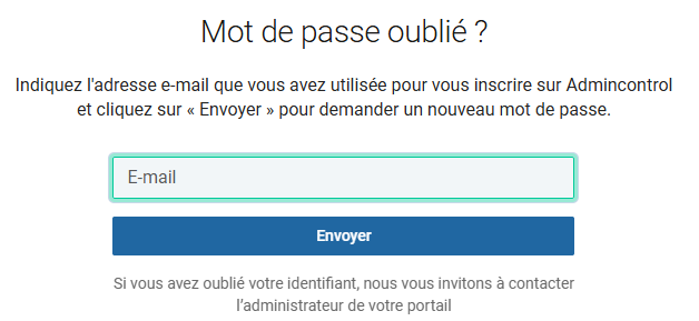 Saisissez votre adresse électronique