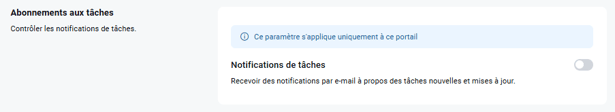 Abonnements aux tâches