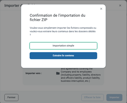 Importation simple